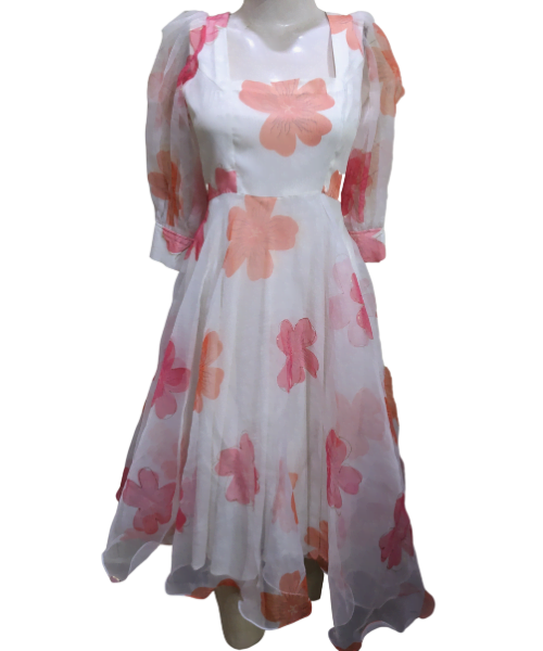 floral print frock style indian kurti