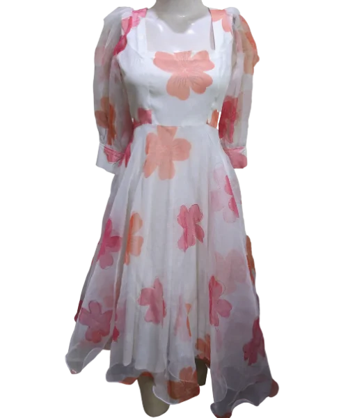 floral print frock style indian kurti